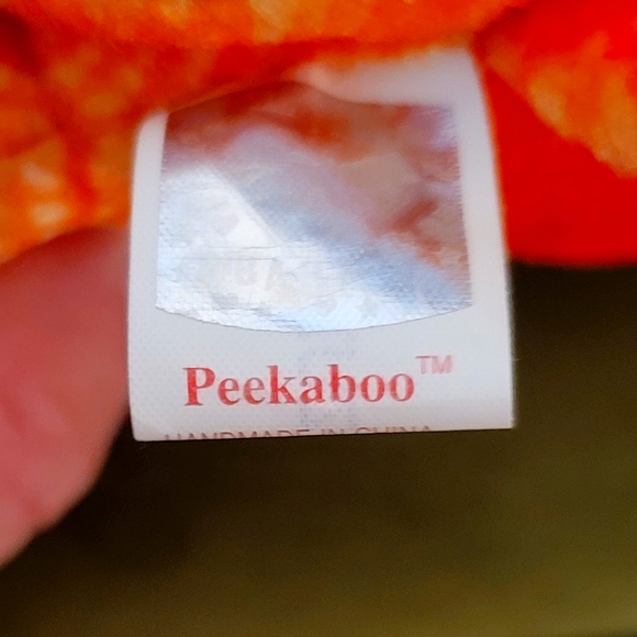 TY Beanie Babies Plush Turtle "Peekaboo"  ERROR Tag #42MBBZUX Size 7" NWT - Picture 8 of 11